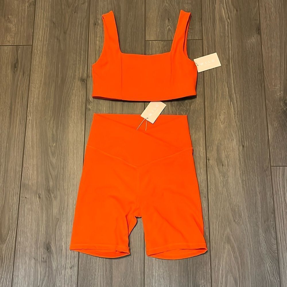 Women's Orange Leggings Set